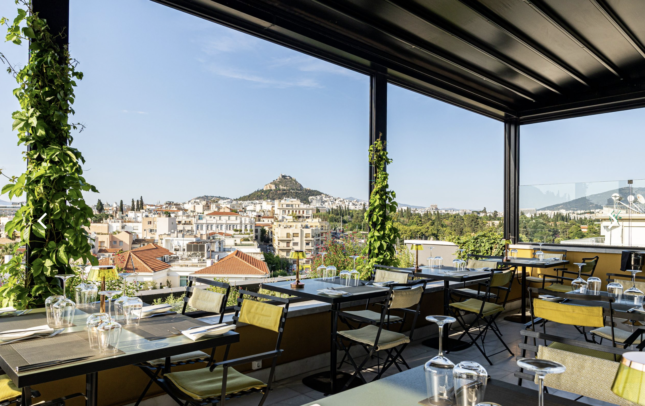 SENSE restaurant's rooftop view.